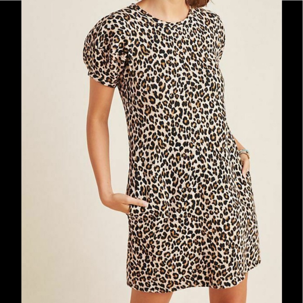 Velvet by Graham & Spencer Leopard Dress Size L